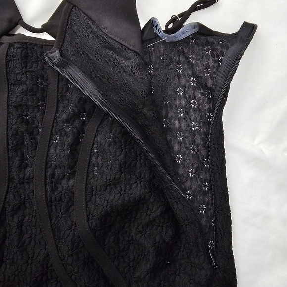 🌞Zara Lace Bodysuit Corset Cut Out Openwork Embroidery NWOT M - Picture 15 of 16